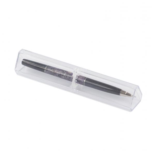 Шариковая ручка из камня чароит и долерит 121326