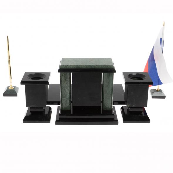 Настольный набор &amp;quot;Премьер&amp;quot; из офиокальцита 129956