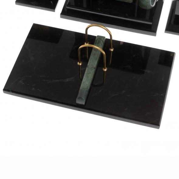 Настольный набор &amp;quot;Премьер&amp;quot; из офиокальцита 129956