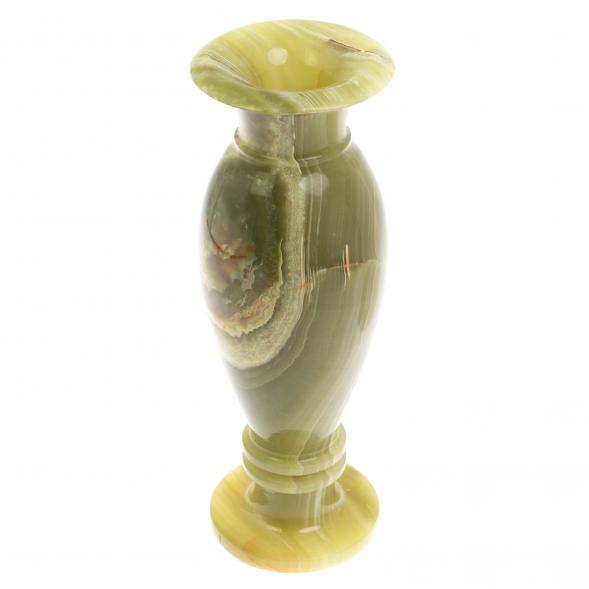 Декоративная ваза камень зеленый оникс 10х30 см (4х12) 130083