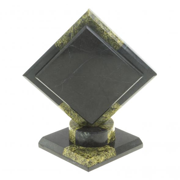 Часы &amp;quot;Шахматные&amp;quot; камень змеевик 113544