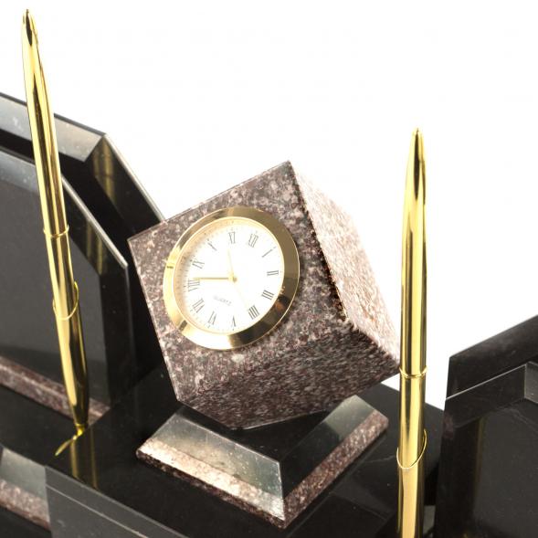 Настольный набор из змеевика и креноида 113480