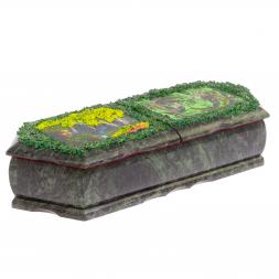 Шкатулка "Хозяйка медной горы летом и ящерицы" 29х11,5х7 см