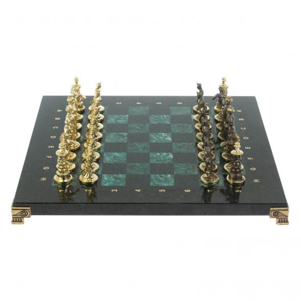 Шахматы &amp;quot;Турецкие&amp;quot; доска 32х32 см шабровский змеевик 128078