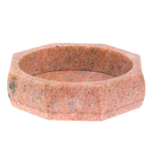 Пепельница восемь граней из розового мрамора 125466