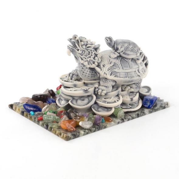 Сувенир &amp;quot;Черепаха с драконом&amp;quot; из мрамолита 119461