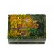 Шкатулка &amp;quot;Хозяйка медной горы. Осень&amp;quot; змеевик 10х6,5х6 см 128774