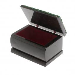 Шкатулка "Хозяйка медной горы. Осень" змеевик 10х6,5х6 см