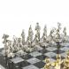 Шахматы &amp;quot;Дон Кихот&amp;quot; доска 40х40 см серый мрамор змеевик 122647