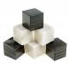 Камни для виски 6 кубиков микс белый и полосатый мрамор 123471