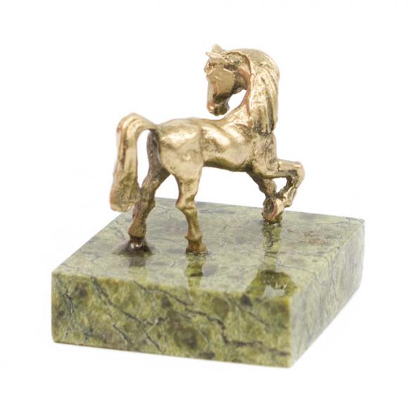 Статуэтка из бронзы и змеевика &amp;quot;Лошадка&amp;quot; 116388