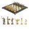 Шахматы "Греческая мифология" доска 36х36 см мрамор змеевик фигуры цвет бронза-золото