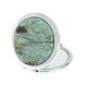 Зеркало карманное круглое из камня парагонит цвет серебро 127777