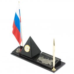 Мини-набор "Карта пирамида" из черного обсидиана