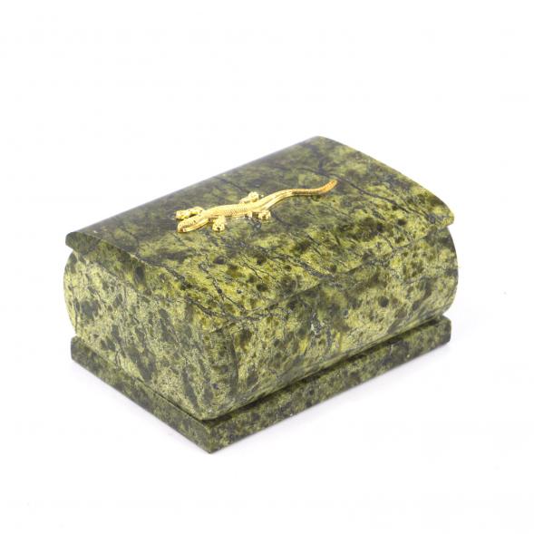 Шкатулка для украшений змеевик 9х7,5х5 см 112084