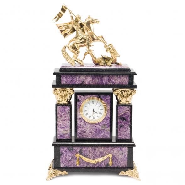 Часы &amp;quot;Георгий Победоносец&amp;quot; чароит 115039