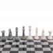 Шахматы &amp;quot;Стаунтон&amp;quot; из мрамолита 44х44 см серый мрамор / змеевик 126447