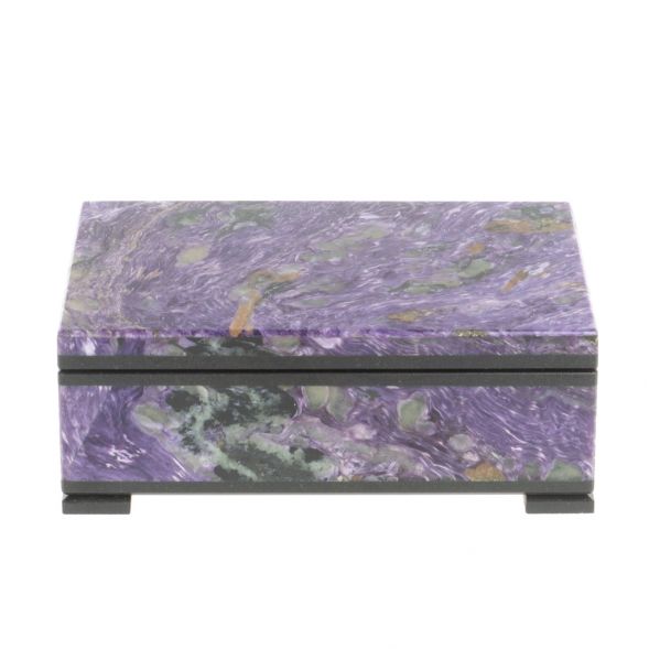 Шкатулка из чароита 11х7х4 см 127299