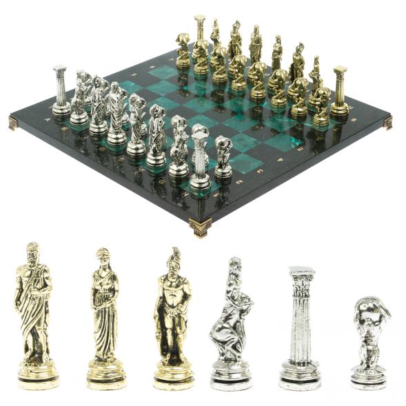 Шахматы &amp;quot;Атлас&amp;quot; доска 44х44 см из змеевика 128242