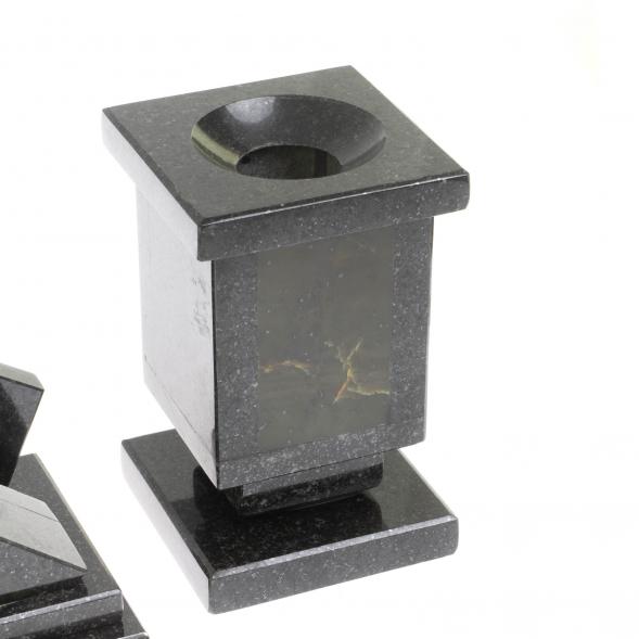 Письменный набор &amp;quot;Герб России&amp;quot; из нефрита с настольным ковриком 128324