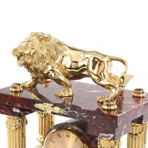 Настольный набор &amp;quot;Рычащий лев&amp;quot; бронза креноид 120840