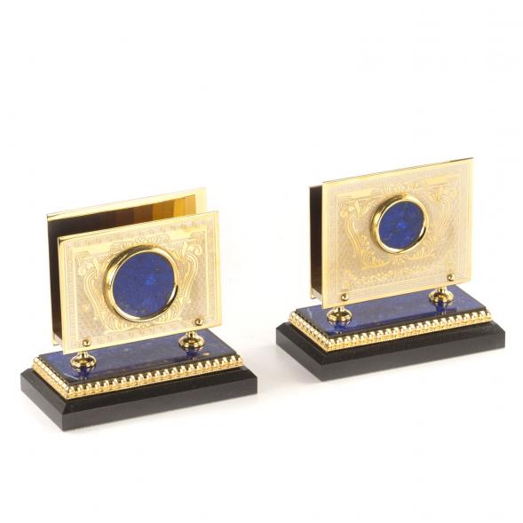 Письменный прибор из лазурита &amp;quot;Георгий Победоносец&amp;quot; 121239