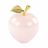 Яблоко из розового оникса 7,5х9,2 см (3)