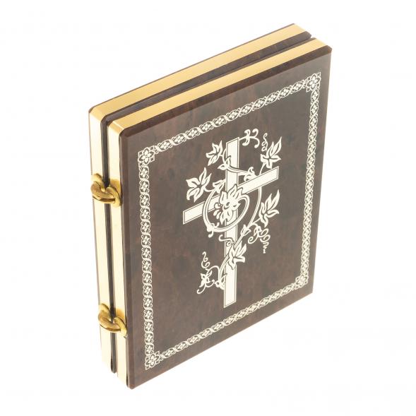 Икона складная &amp;quot;Матрона, Николай&amp;quot; камень обсидиан 122994