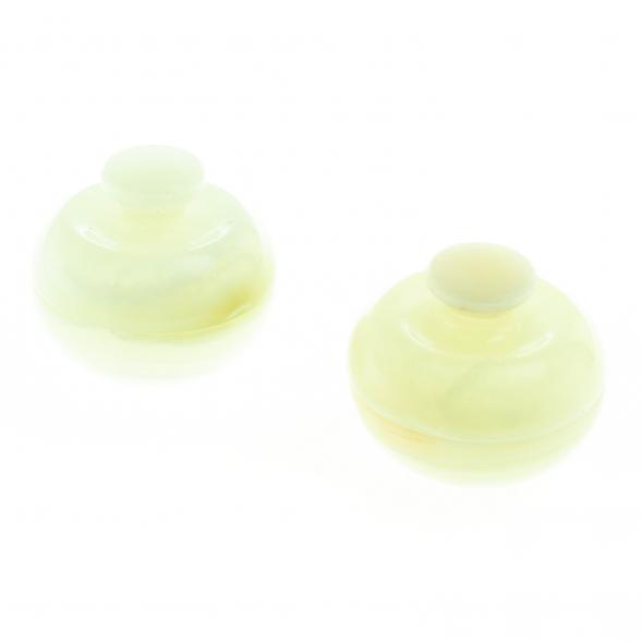 Каменная шкатулка из оникса &amp;quot;Яблоко&amp;quot; зеленая 6,5х6,5х5,5 см (2,5) / шкатулка для ювелирных украшений / для хранения бижутерии / шкатулка из камня