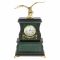 Декоративные часы из малахита "Орел на камне" бронза