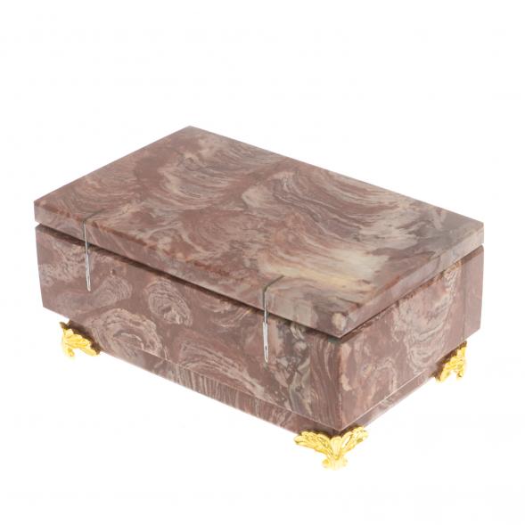 Шкатулка из лемезита 11,5х7х5 см 127215