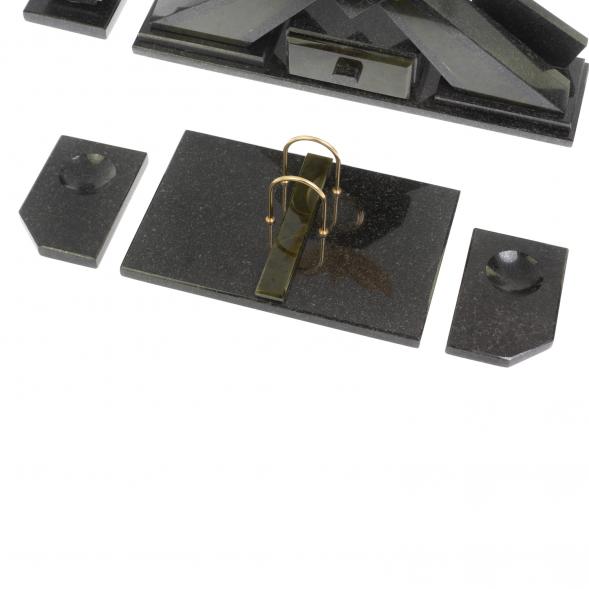 Письменный набор &amp;quot;Орел&amp;quot; из нефрита с настольным ковриком 128325