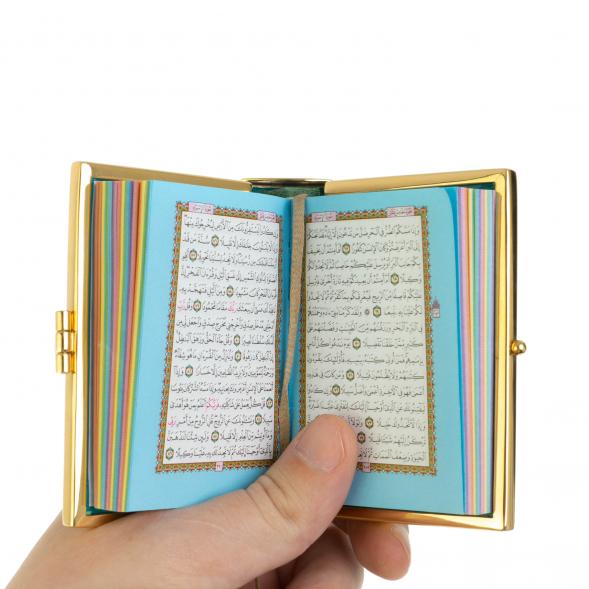 Коран на арабском языке карманный Златоуст зеленая эмаль 128623