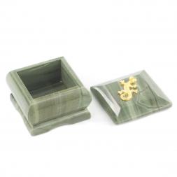 Шкатулка с прямой ящерицей 6,5х6,5х5 см