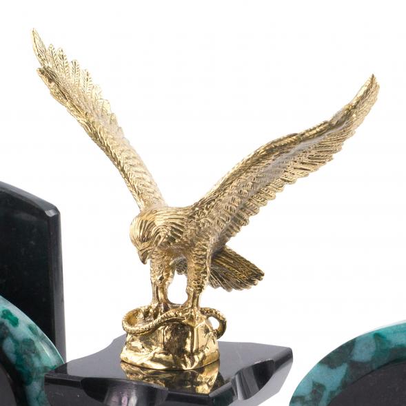 Настольный набор &amp;quot;Орел&amp;quot; змеевик 120200