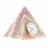 Настольные часы из камня оникс "Пирамида" 6,5х6,5х7,2 см (2,5)