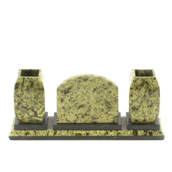 Письменный набор с гербом Российской Федерации камень змеевик 113420