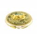 Зеркальце круглое из змеевика с круглой ящерицей цвет золото 124191