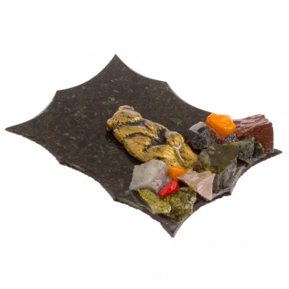 Магнит сувенирный &amp;quot;Медведь стоит&amp;quot; змеевик 126296