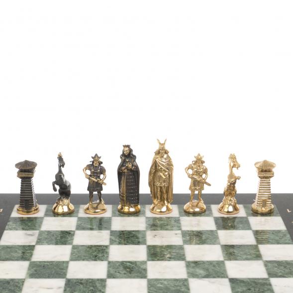 Шахматы из бронзы &amp;quot;Викинги&amp;quot; мрамор змеевик 126906