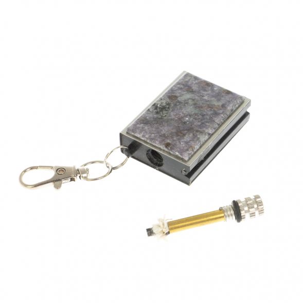 Брелок огниво &amp;quot;Вечная спичка&amp;quot; с накладкой из камня лепидолит 2,8х1,3х5 см 129302
