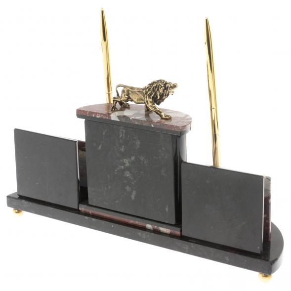 Настольный прибор &amp;quot;Лев&amp;quot; из креноида 129703