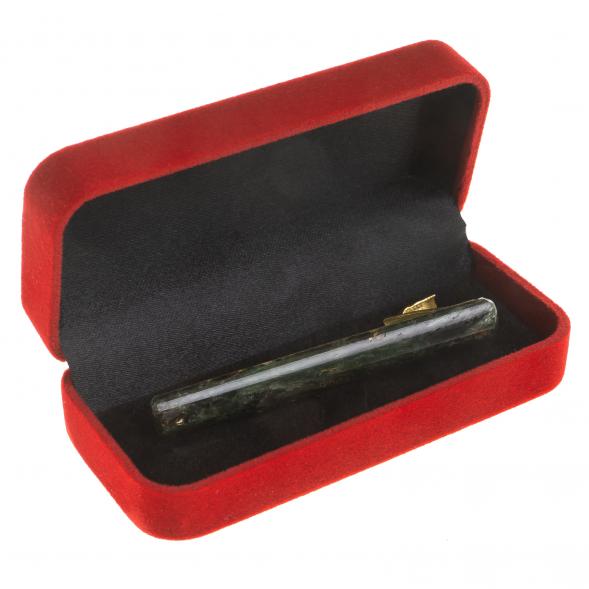 Зажим для галстука с камнем актиновит 123827