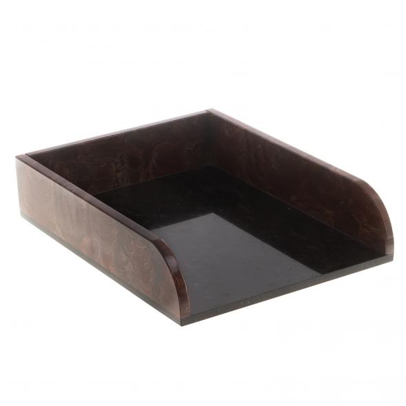 Письменный набор из лемезита &amp;quot;Герб РФ&amp;quot; с лотком для бумаг и ковриком для бумаг / Канцелярский набор / Набор письменных принадлежностей / На стол руководителю / Подарок начальнику