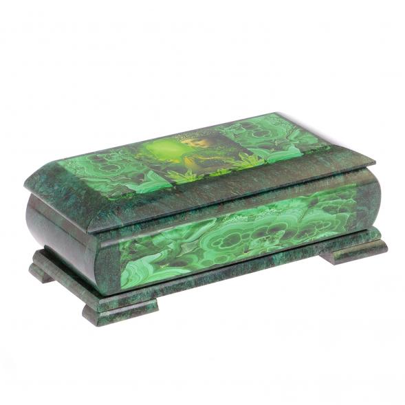 Шкатулка с иллюстрацией &amp;quot;Хозяйка медной горы&amp;quot; Кд3 24х11х8 см 125041