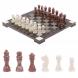 Шахматы с гравировкой &amp;quot;Турнирные&amp;quot; доска 36х36 см лемезит белый мрамор 126143