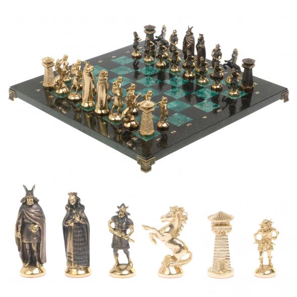 Шахматы &amp;quot;Викинги из змеевика и бронзы 126907