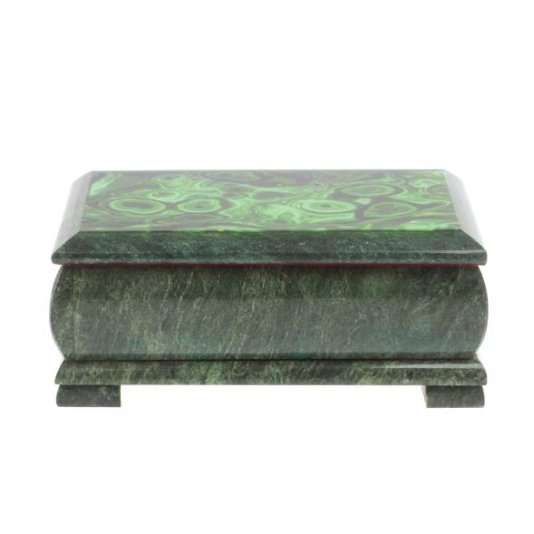 Шкатулка для денег &amp;quot;Купюра&amp;quot; с иллюстрацией под малахит 18х9х8 см 127062