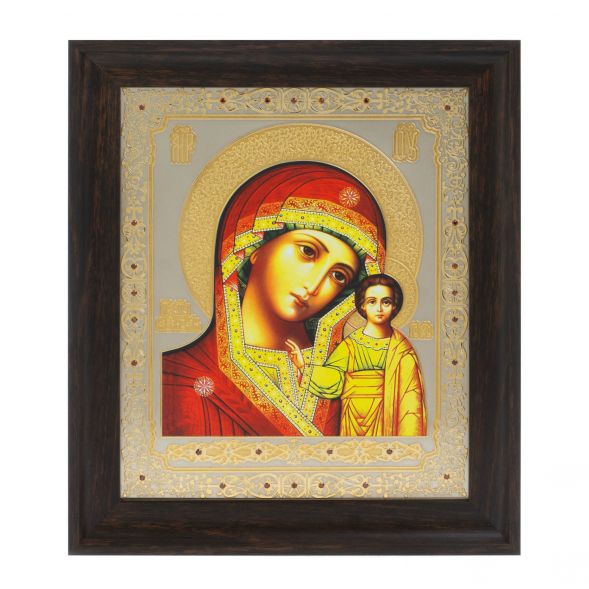 Икона &amp;quot;Казанская Божья Матерь&amp;quot; 24,5х28,5 см Златоуст 128004