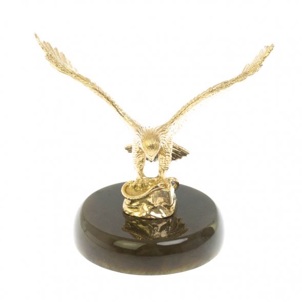 Бронзовая статуэтка &amp;quot;Орел&amp;quot; на нефрите 8х8х10,5 см 128922